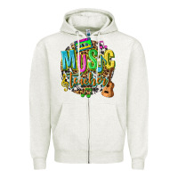 Oatmeal Heather music teacher Zipper Hoodie - texasbilliewilder