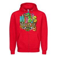 Red music teacher Zipper Hoodie - texasbilliewilder