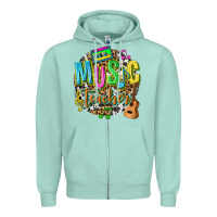 Seafoam music teacher Zipper Hoodie - texasbilliewilder