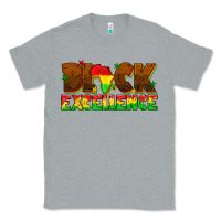 Heather Grey black excellence juneteenth Classic Tee - texasbilliewilder