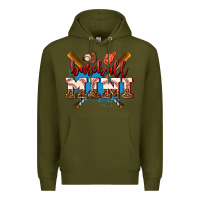 Army Green baseball mini Premium Hoodie - AdoDesignShop
