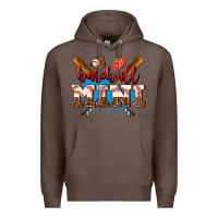 Coffee baseball mini Premium Hoodie - AdoDesignShop