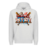 Dove Grey baseball mini Premium Hoodie - AdoDesignShop