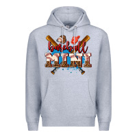 Heather Grey baseball mini Premium Hoodie - AdoDesignShop