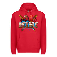 Red baseball mini Premium Hoodie - AdoDesignShop