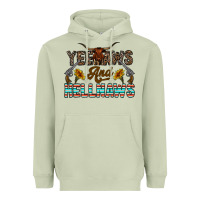 Matcha yeehaws and hellnaws Heavyweight Hoodie - CowhideDigitalArt