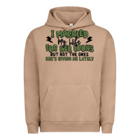 Pigment Burro i married my wife for her looks Urban Hoodie - MaliasSmallBusiness