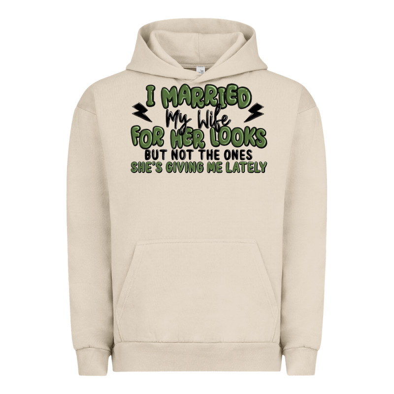 I Married My Wife For Her Looks Urban Hoodie by MaliasSmallBusiness | Teevron