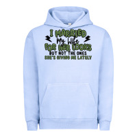 Pigment Grape Ice i married my wife for her looks Urban Hoodie - MaliasSmallBusiness