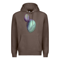 Coffee opunthia santa rita cactus Premium Hoodie - LillyAllenDesigns
