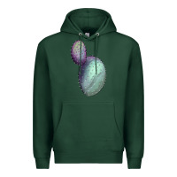 Sports Green opunthia santa rita cactus Premium Hoodie - LillyAllenDesigns