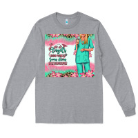 Heather Grey not all angels have wings blonde nurse Long Sleeve Tee - RanaPortraitStore