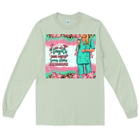 Matcha not all angels have wings blonde nurse Long Sleeve Tee - RanaPortraitStore