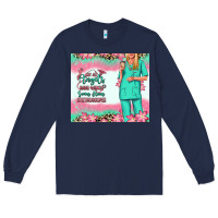 Navy not all angels have wings blonde nurse Long Sleeve Tee - RanaPortraitStore