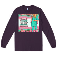 Plum not all angels have wings blonde nurse Long Sleeve Tee - RanaPortraitStore
