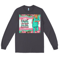 Smoke not all angels have wings blonde nurse Long Sleeve Tee - RanaPortraitStore