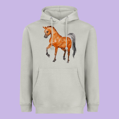 Horse Heavyweight Hoodie Designed By Fadigitalartstudio
