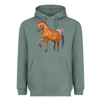 Sage horse Heavyweight Hoodie - FaDigitalArtStudio