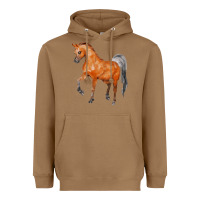 Toasted Coconut horse Heavyweight Hoodie - FaDigitalArtStudio