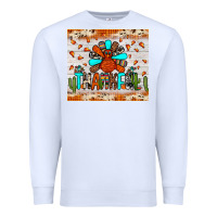 White thankful turkey Premium Sweatshirt - JahusDesignShop