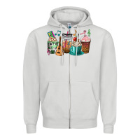 Dove Grey music teacher coffee cups Zipper Hoodie - texasbilliewilder