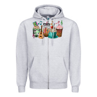 Heather Grey music teacher coffee cups Zipper Hoodie - texasbilliewilder