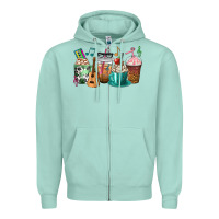 Seafoam music teacher coffee cups Zipper Hoodie - texasbilliewilder