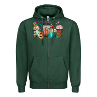 Sports Green music teacher coffee cups Zipper Hoodie - texasbilliewilder