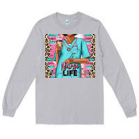 Moon Dust nurse life afro woman Long Sleeve Tee - RanaPortraitStore