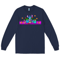 Navy stitch ohana Long Sleeve Tee - AdoDesignShop