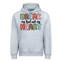 Heather Grey break my bed not my heart Urban Hoodie - MaliasSmallBusiness