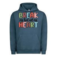 Pigment Midnight Navy break my bed not my heart Urban Hoodie - MaliasSmallBusiness