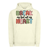 Pigment Pistachio break my bed not my heart Urban Hoodie - MaliasSmallBusiness