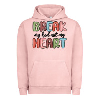 Pigment Salmon break my bed not my heart Urban Hoodie - MaliasSmallBusiness