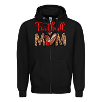 Black football mom Zipper Hoodie - Zillion Design Studio