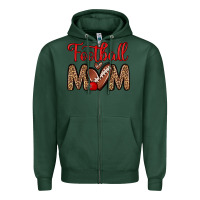 Sports Green football mom Zipper Hoodie - Zillion Design Studio