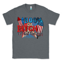 Charcoal Heather boom bitch get out the way Classic Tee - Zillion Design Studio