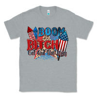 Heather Grey boom bitch get out the way Classic Tee - Zillion Design Studio
