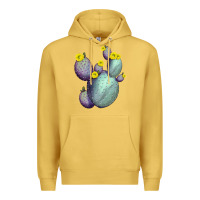 Antique Gold Opunthia Santa Rita Cacti Premium Hoodie - LillyAllenDesigns