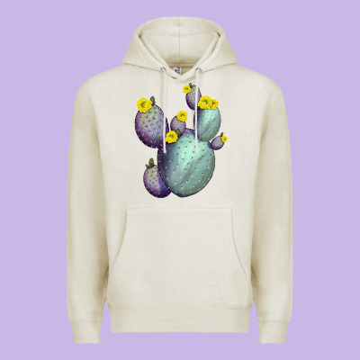Opunthia Santa Rita Cacti Premium Hoodie Designed By Lillyallendesigns