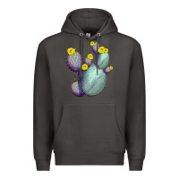 Smoke Opunthia Santa Rita Cacti Premium Hoodie - LillyAllenDesigns