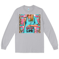 Moon Dust nurse life blonde woman Long Sleeve Tee - RanaPortraitStore