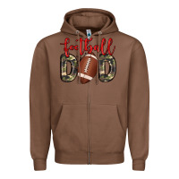 Chestnut football dad Zipper Hoodie - Zillion Design Studio