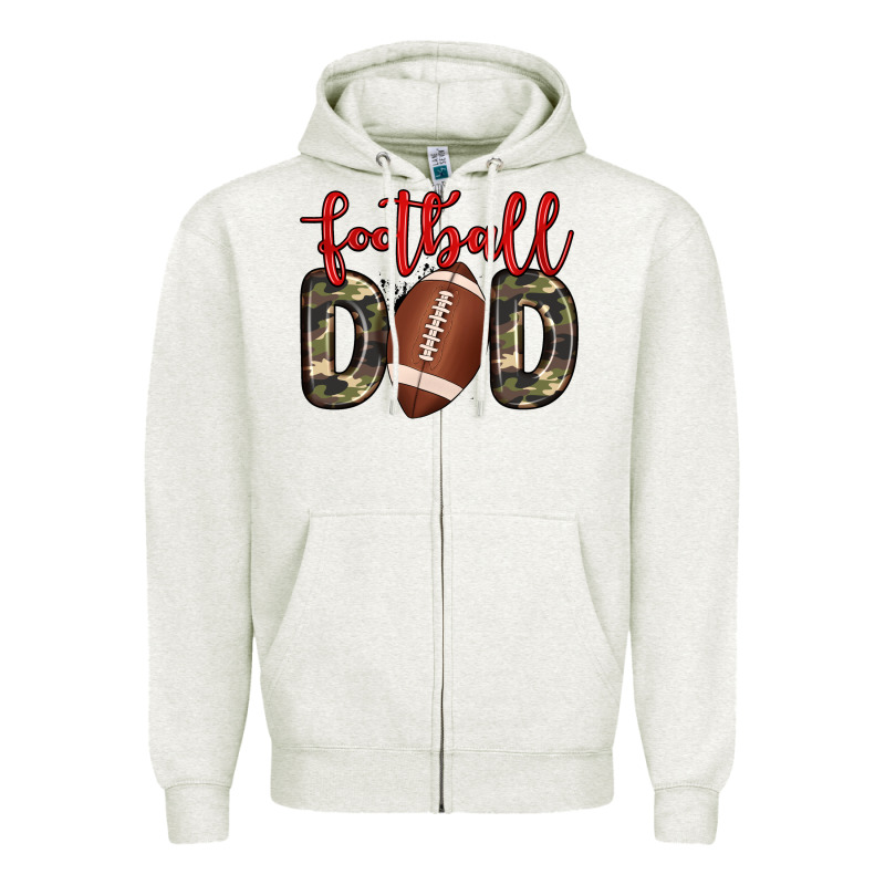 Football Dad Zipper Hoodie by Zillion Design Studio | Teevron