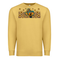 Antique Gold texas map Premium Sweatshirt - JahusDesignShop