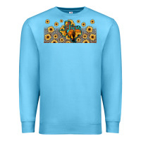 Ocean Blue texas map Premium Sweatshirt - JahusDesignShop