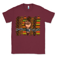 Burgundy black history brushstroke Classic Tee - texasbilliewilder