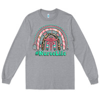 Heather Grey nurse life rainbow Long Sleeve Tee - RanaPortraitStore
