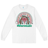 White nurse life rainbow Long Sleeve Tee - RanaPortraitStore