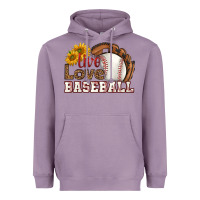Lavender live love baseball Heavyweight Hoodie - HRA Design Shop